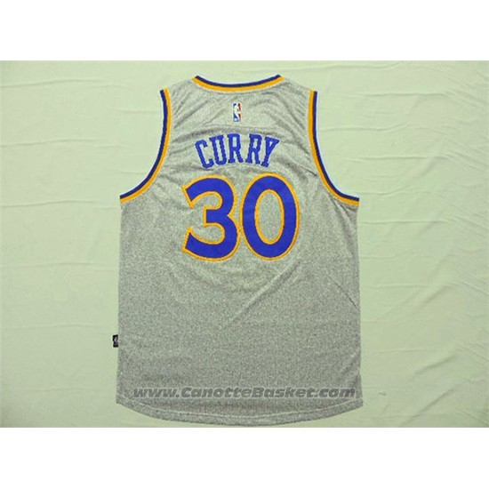 Maglia Moda Statico Golden State Warriors Stephen Curry #30 Grigio